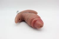 Short Stubby Dildo Plug Realistic 4.5' Inch (with 2 straps - oral and waist)