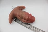 Short Stubby Dildo Plug Realistic 4.5' Inch (with 2 straps - oral and waist)