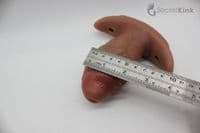 Short Stubby Dildo Plug Realistic 4.5' Inch (with 2 straps - oral and waist)