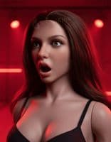 Silicone Ultra Realistic Sex Doll Head Brunette (Moving Mouth)