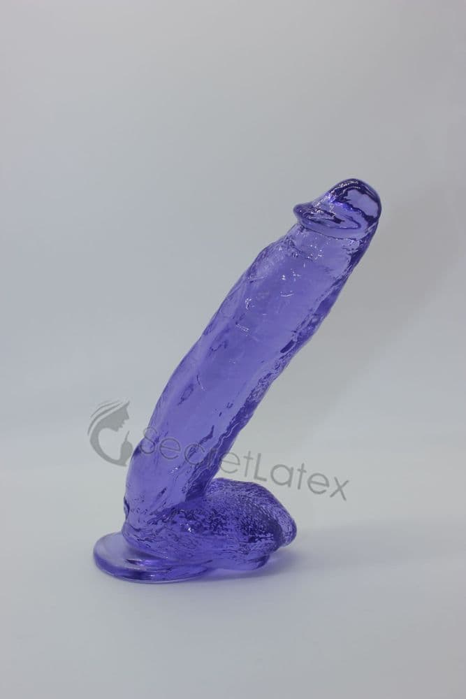 XL Purple Translucent Dildo