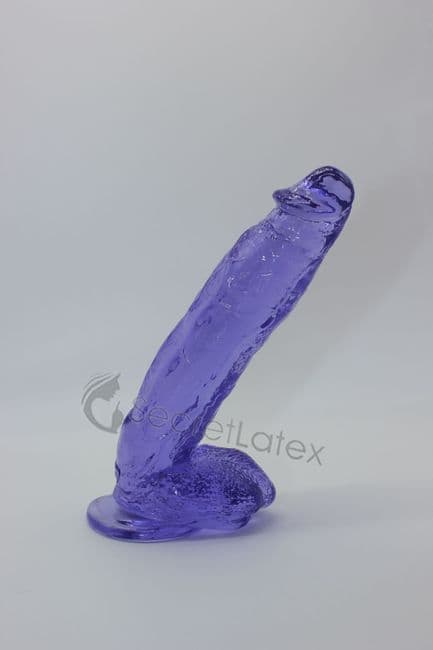 XL Purple Translucent Dildo