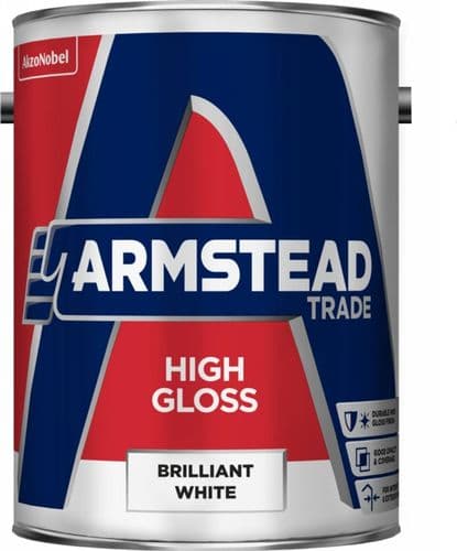 Armstead Trade High Gloss 5L - Brilliant White