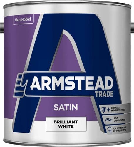 Armstead Trade Satin Brilliant White - 2.5L