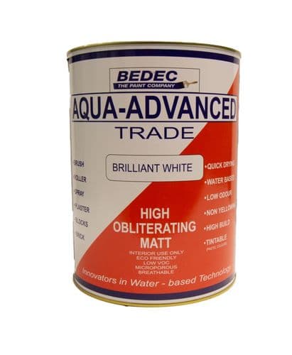Bedec High Obliterating Matt Brilliant White - 2.5L