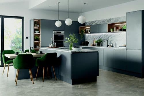 Chippendale In-Line Painted Kitchen - 8 Piece Straight Layout Example