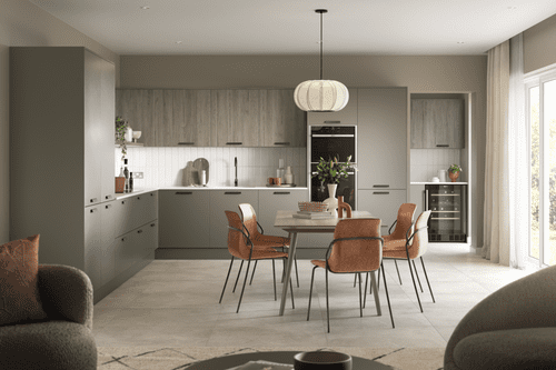 Chippendale Setosa Painted Kitchen - 8 Piece Straight Layout Example