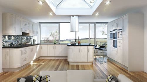 Chippendale Shaker Painted Kitchen - 11 Piece Layout Example