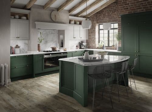 Chippendale Sterling Painted Kitchen - 11 Piece Layout Example