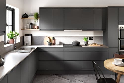Gower Rapide Capri Dark Grey Kitchen 7 Piece Layout