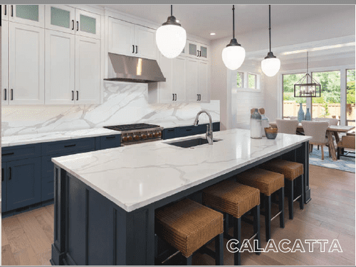 Quartz Worktop Calacatta 3.2 x 1.6m x 20mm - 1 Slab