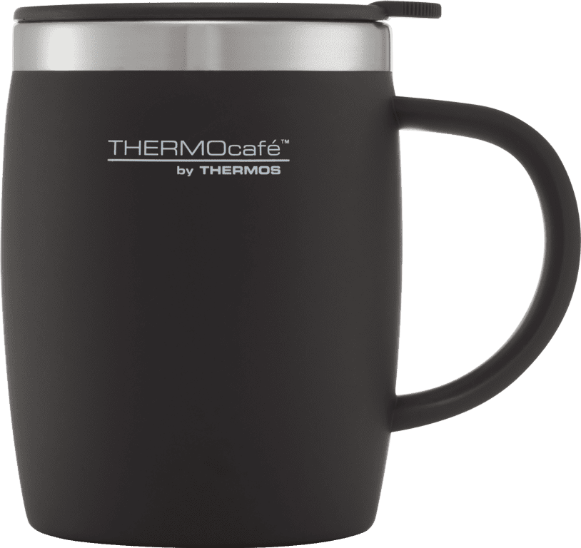 Thermos Thermocafe Soft Touch Desk Mug Black 450ml