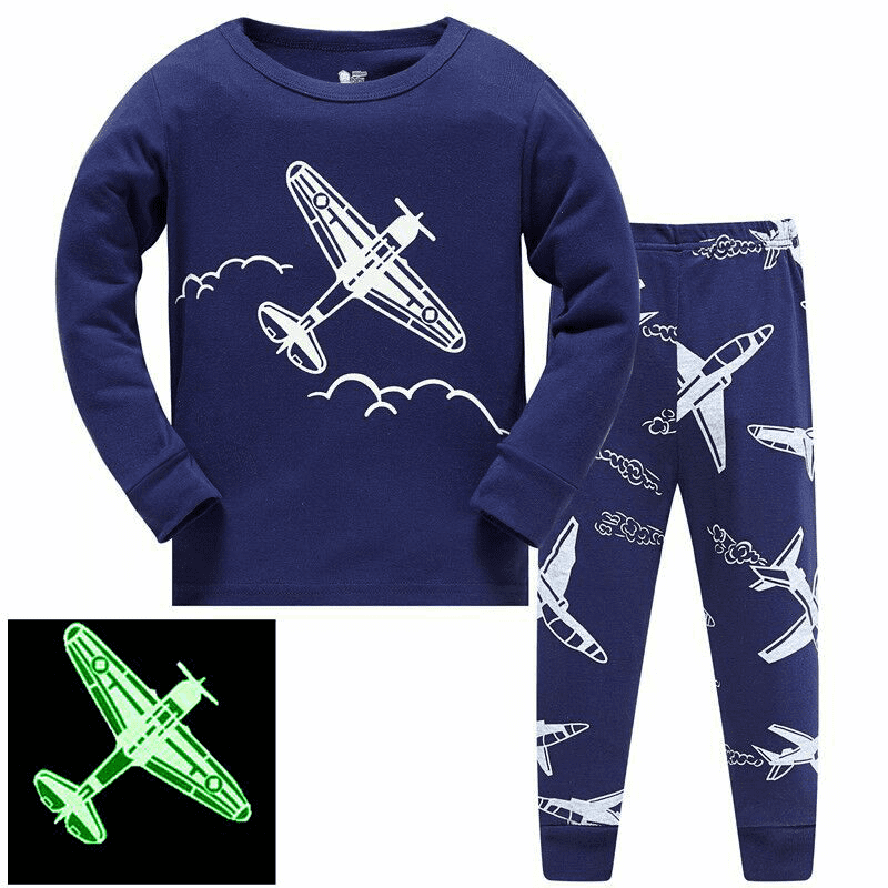Glow In The Dark Aeroplane Pyjamas