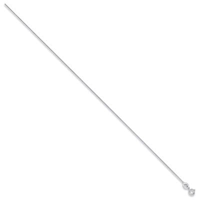 18ct White Gold 16 Inch 0.9mm Classic Curb Chain