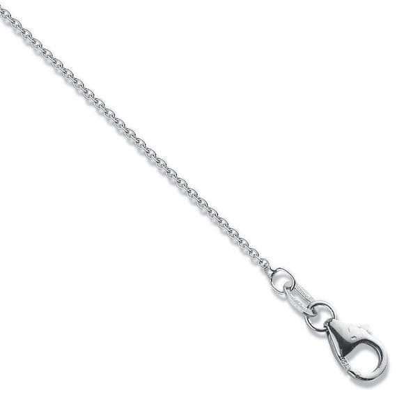 18ct White Gold 16 Inch 1.1mm Rolo Chain