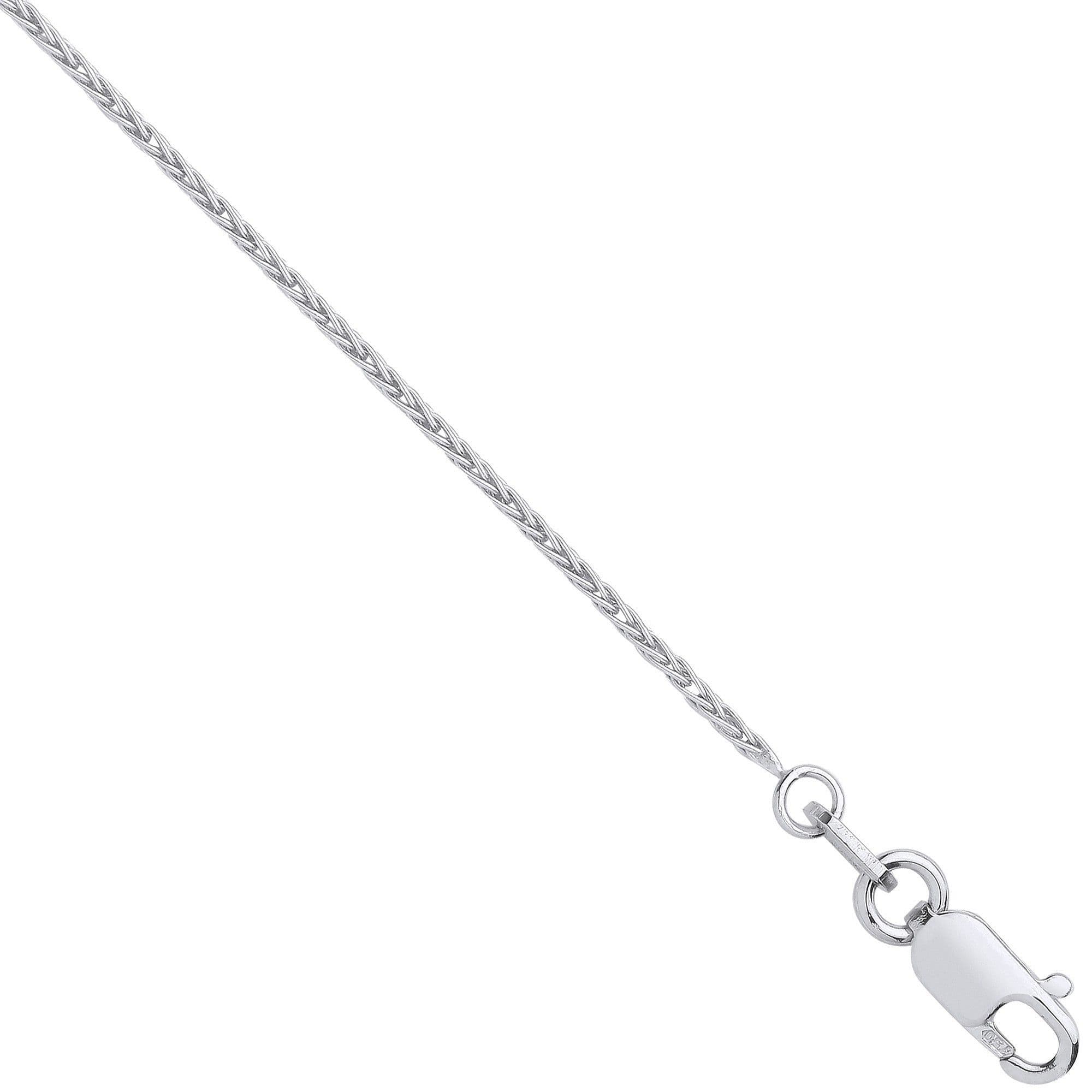 Collana In Oro Giallo 9 Carati Citerna: Catena Spiga Fine, Lunghezza 46 Cm (18")