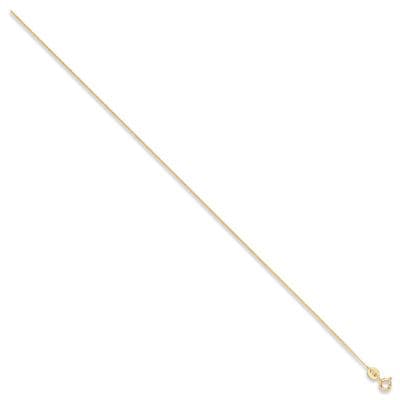 18ct Yellow Gold 18 Inch 0.9mm Classic Curb Chain