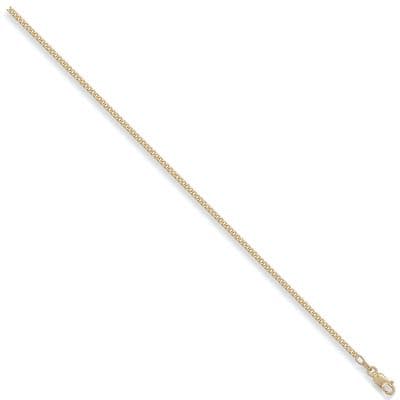 18ct Yellow Gold 18 Inch 1.7mm Classic Curb Chain