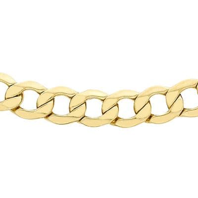 18ct Yellow Gold 18 Inch 5mm Curb Chain