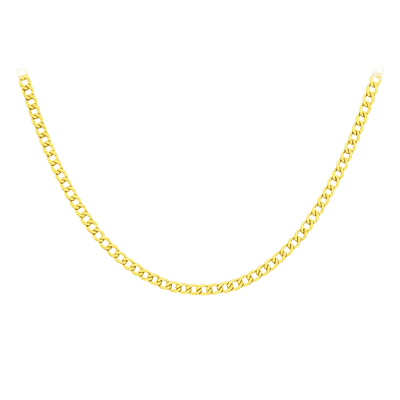 18ct Yellow Gold 18 Inch 5mm Curb Chain