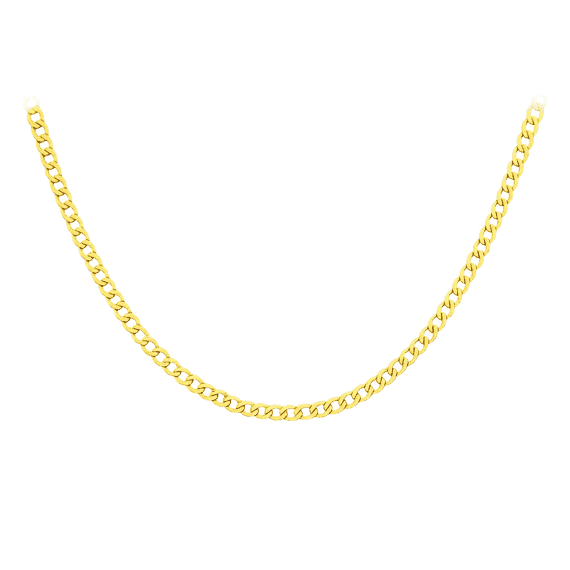 18ct Yellow Gold 18 Inch 5mm Curb Chain