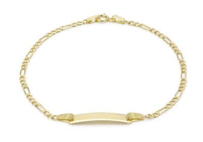 18ct Yellow Gold 19.5mm x 5mm ID Child's Bracelet 16cm/6.25
