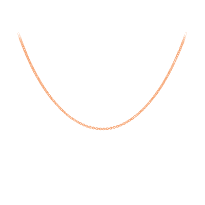 9ct Rose Gold 1.2mm Round Belcher Chain 61cm/24