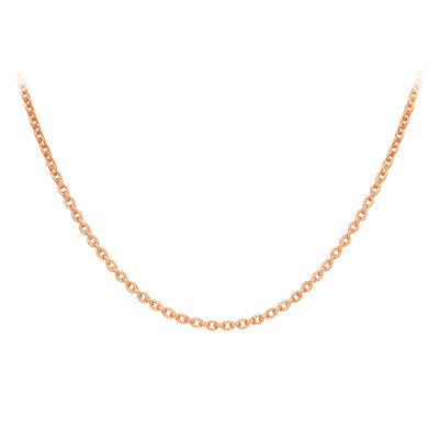 9ct Rose Gold 1.6mm Trace Chain 46cm/18
