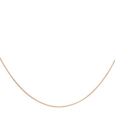 9ct Rose Gold 16 Inch Snake Chain