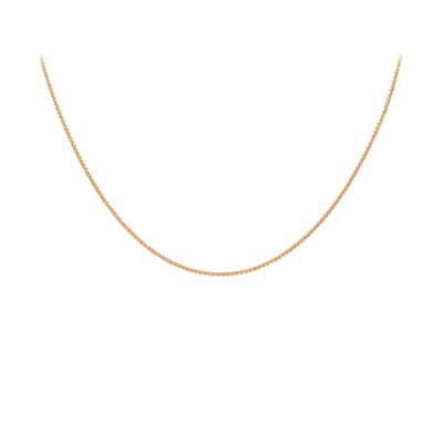 9ct Rose Gold 18 Inch 1mm Spiga Chain