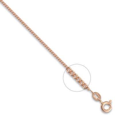 9ct Rose Gold 20 Inch 1.4mm Classic Curb Chain