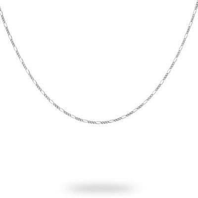 9ct White Gold 20 Inch 1.8mm Figaro Chain