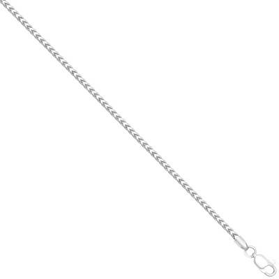 9ct White Gold 20 Inch 1.9mm Diamond Cut Franco Chain