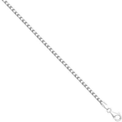 9ct White Gold 20 Inch 2.5mm Diamond Cut Franco Chain