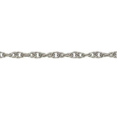 9ct White Gold 20 Inch 2.65mm Solid Prince of Wales Chain