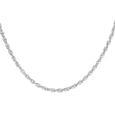 9ct White Gold 20 Inch 3.1mm Prince of Wales Chain