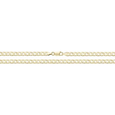 9ct Yellow Gold 10 Inch 4mm Curb Anklet