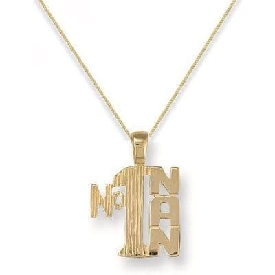 9ct Yellow Gold 1g Number One Nan Pendant