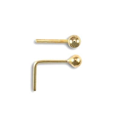9ct Yellow Gold 2mm Ball Nose Stud