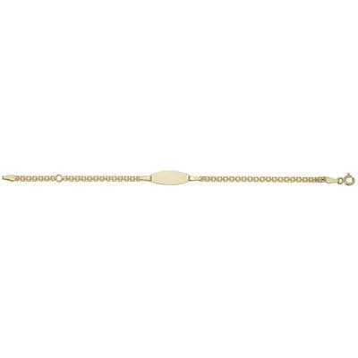 9ct Yellow Gold 6 inch 2g Childrens Identity Bracelet