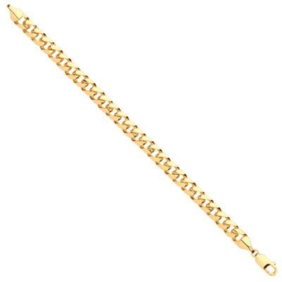 9ct Yellow Gold 8 Inch 8.3mm Miami Link Curb Bracelet