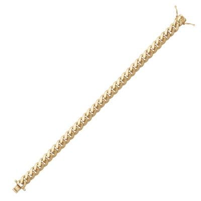 9ct Yellow Gold 8.5 Inch 9mm Cuban Link Bracelet