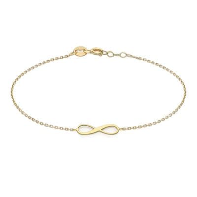 9ct Yellow Gold Adjustable Infinity Bracelet