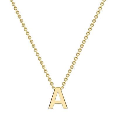 9ct Yellow Gold Adjustable Initial Letter Necklace