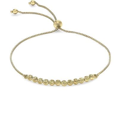 9ct Yellow Gold Ball & Chain Adjustable Bracelet