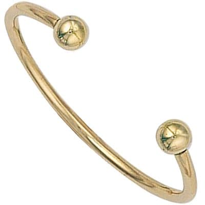 9ct Yellow Gold Childrens 2.3mm Solid Torque Bangle