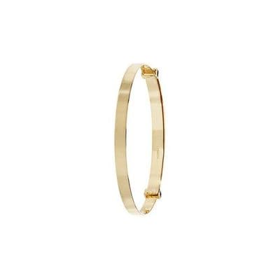 9ct Yellow Gold Childrens 3mm Plain Expandable Bangle