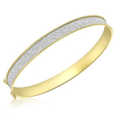 9ct Yellow Gold Childrens Stardust Bangle