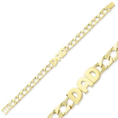 9ct Yellow Gold Dad Bracelet