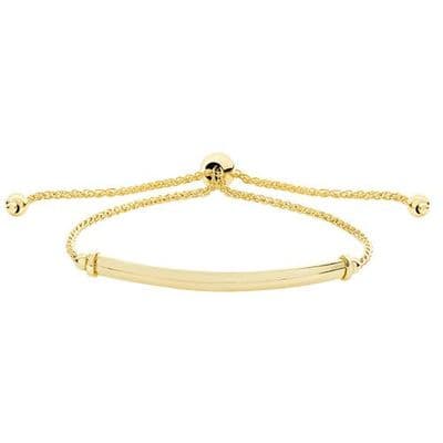 9ct Yellow Gold Friendship Bar Bracelet